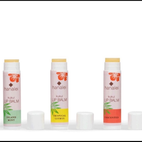 Hanalei Hawaiian Kukui Lip Balm Trio Set SPF 15 - Picture 2 of 5